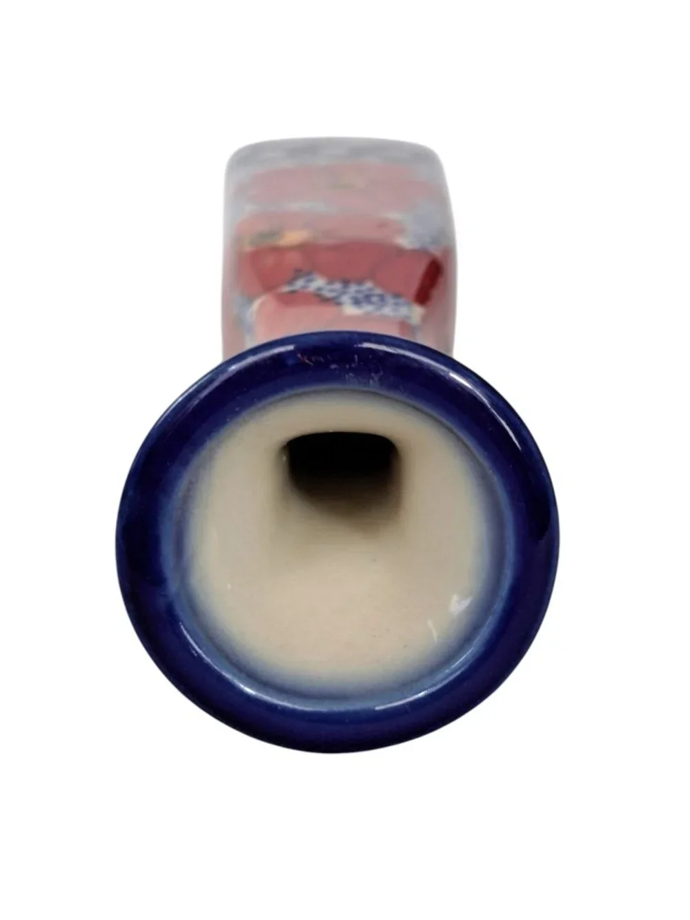Unikat Polish Pottery Bud Vase Floral Motif Boleslawiec 9.5